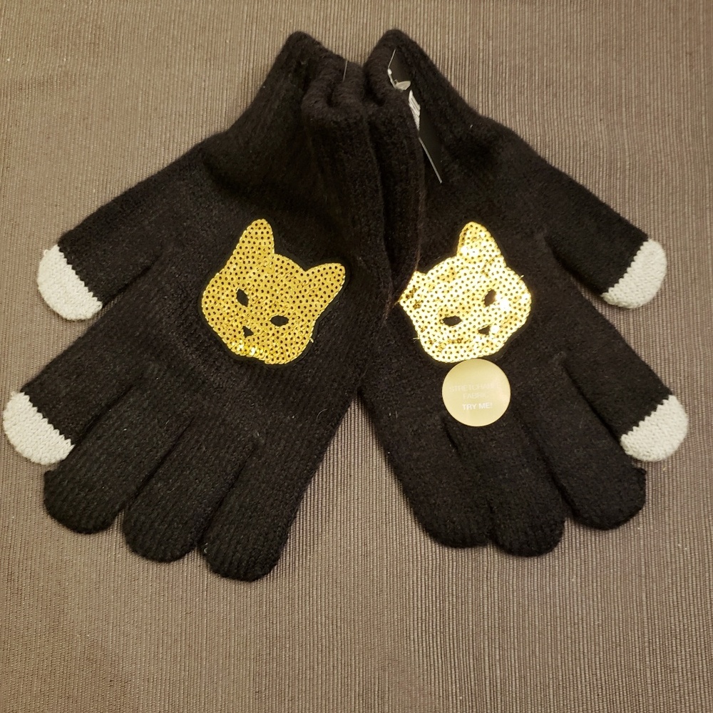 Gold CatTouch Tech Cold Weather Gloves